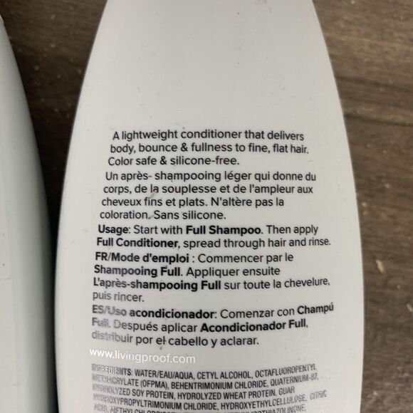NEW Living Proof Full Shampoo & Conditioner (8 oz) Thick Hair Cleanser Combo Set - Picture 11 of 16